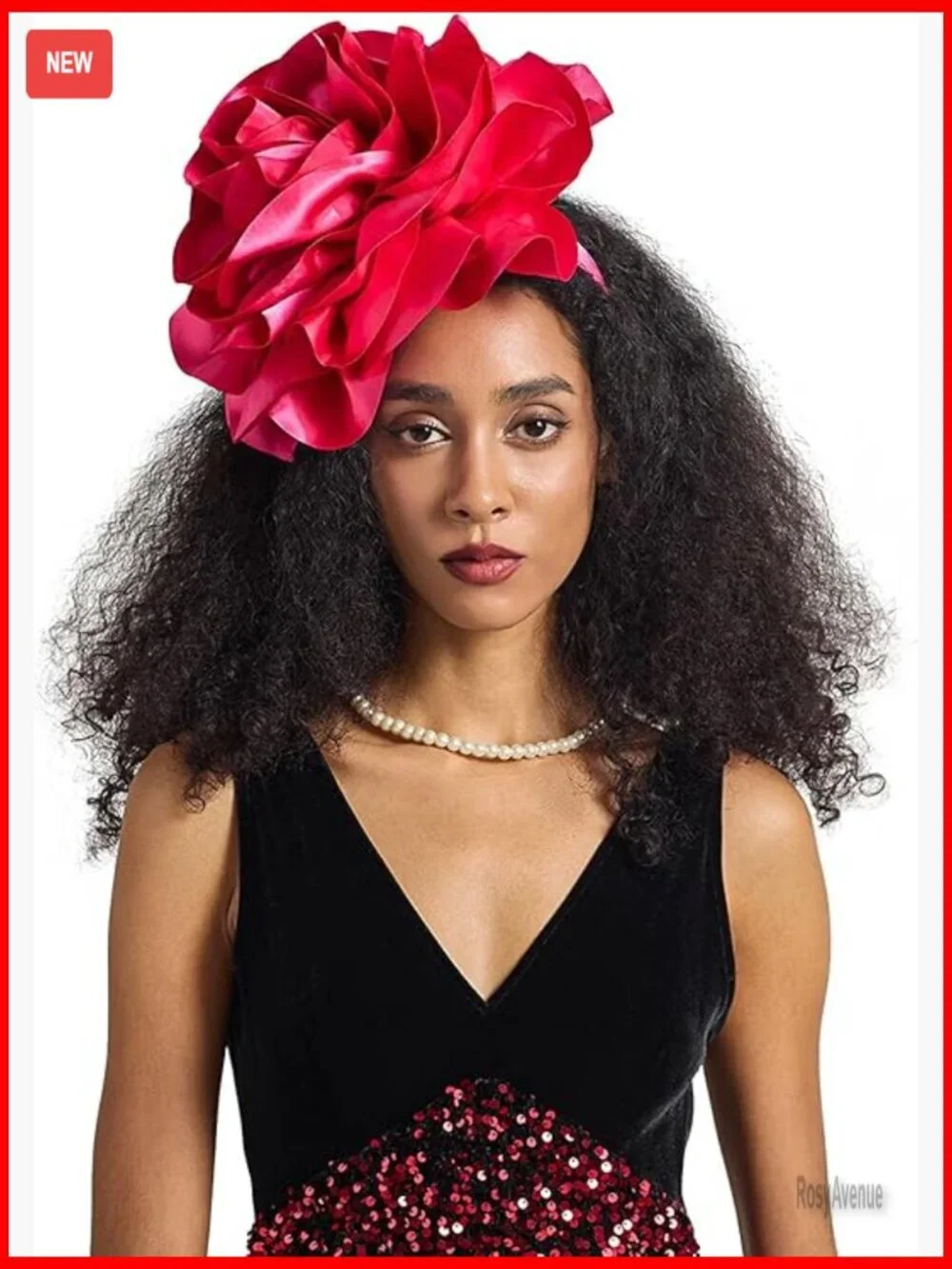 Large Flower Fascinator Derby Hat with Headband for Special Occasions